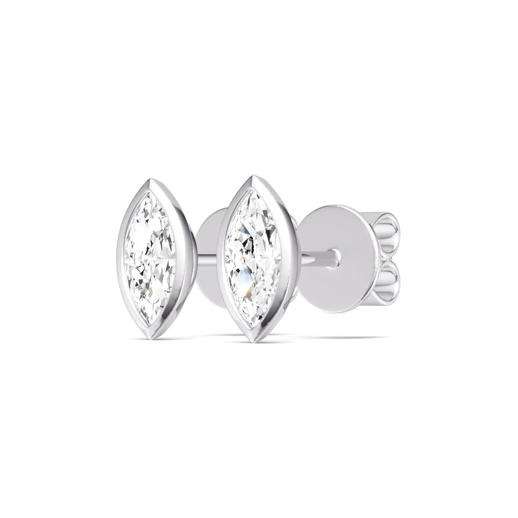 Oval Diamond Studs