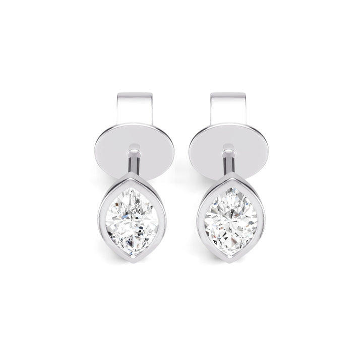 Oval Diamond Studs