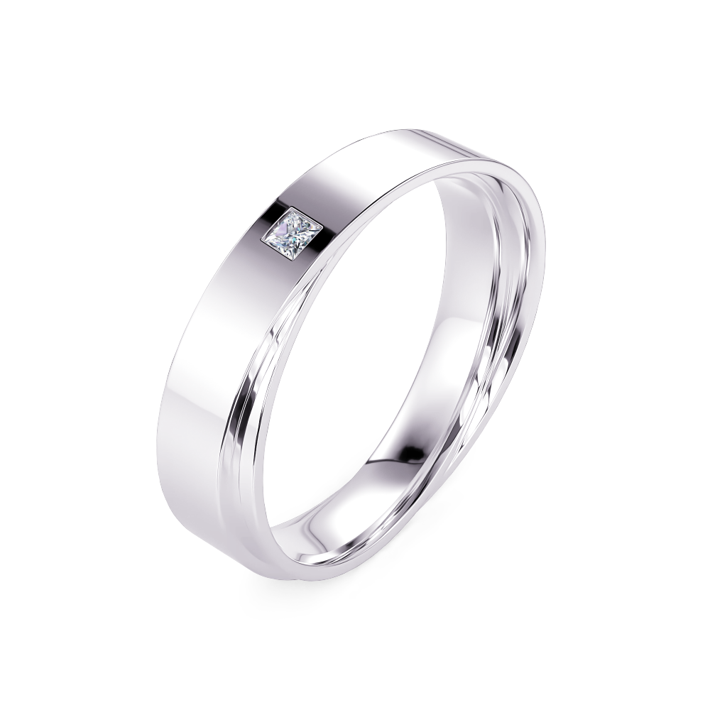 White Square Diamond Twist Band