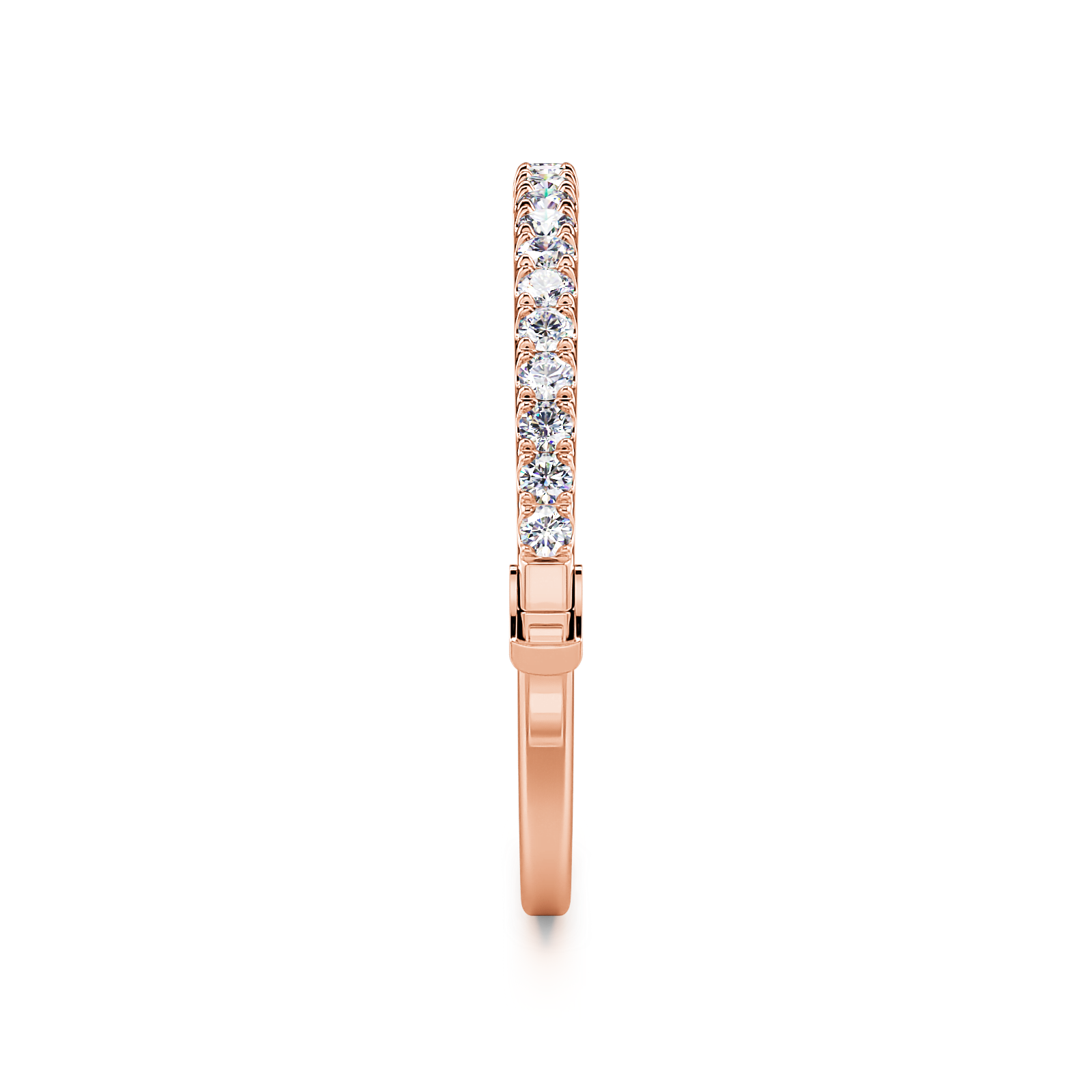 Rose Gold Diamond Eternity Band