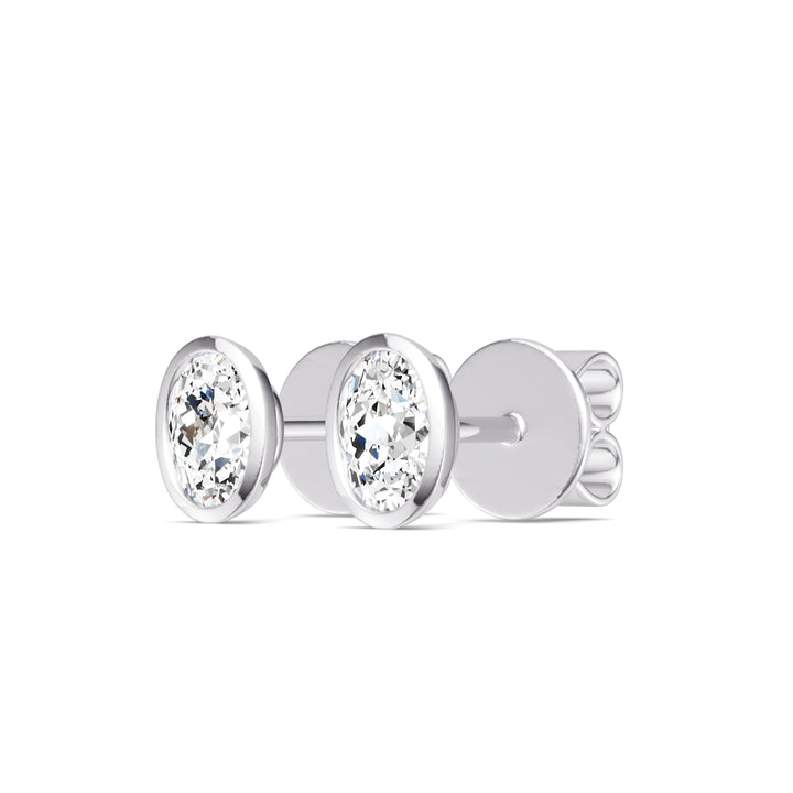 Oval Diamond Studs