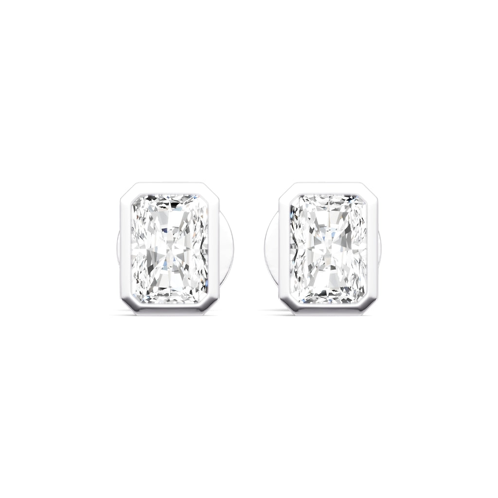 Square Diamond Studs