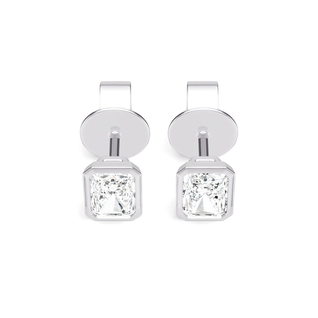 Square Diamond Studs