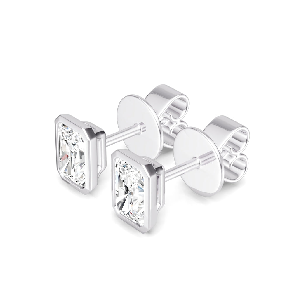 Square Diamond Studs
