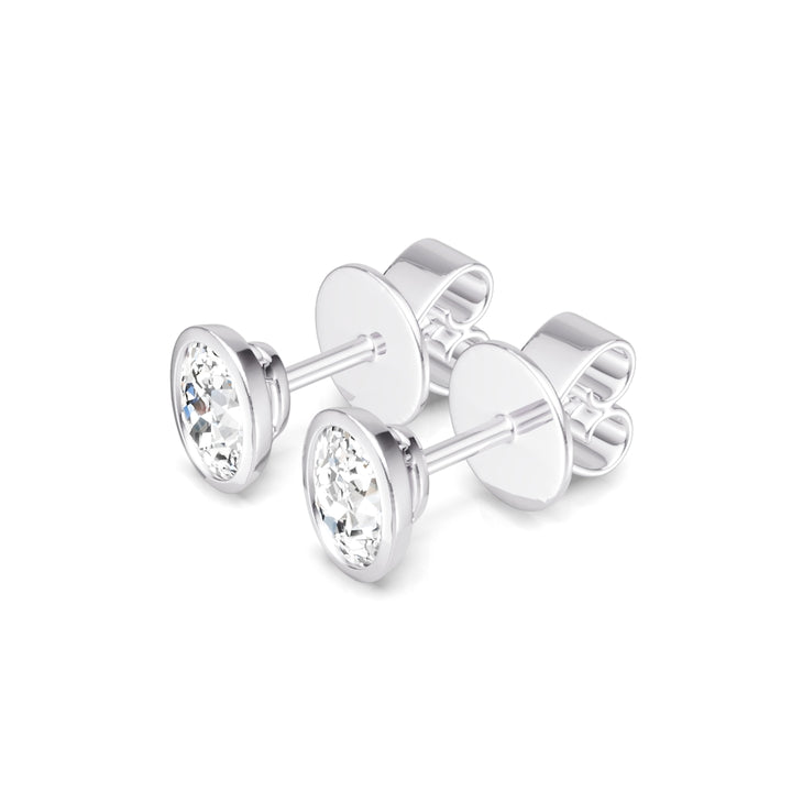 Oval Diamond Studs