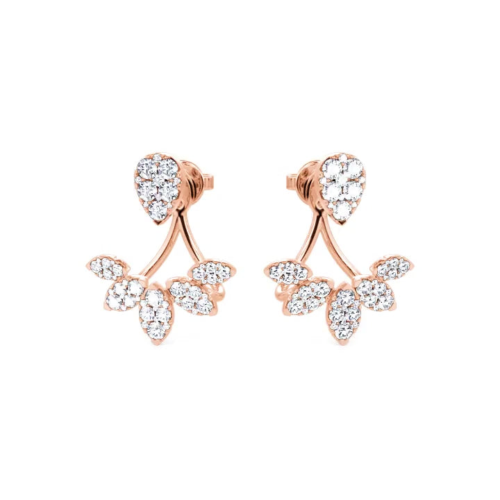 Rose Gold Blossom Earrings
